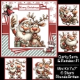 Quirky Santa & Reindeer #1 Mini Kit 7x7