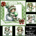 Cute Christmas Girl #1 Mini Kit 7x7