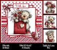 Teddy In Love #2 Mini Kit 6x6 (4)
