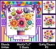 Quirky Flowers #2 Mini Kit 7x7 (4) *Customer Request*