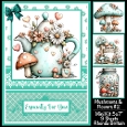 Mushrooms & Flowers #2 Mini Kit 5x7 (3) 