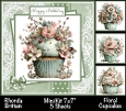 Floral Cupcakes Mini Kit 7x7 (4) *Customer Request*