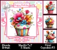 Floral Cupcakes #3 Mini Kit 7x7 (4)