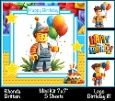 Lego Birthday #1 Mini Kit 7x7 (4) *Cutomer Request*