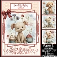 Puppies & Cupcakes Mini Kit 5x7 (3) Plus Bonus