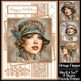 Vintage Flapper Mini Kit 5x7 (3) Plus Bonus 