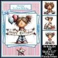 Birthday Girl #8 Mini Kit 5x7 (3) Plus Bonus