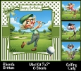 Golfing Lady Mini Kit 7x7 (4) Plus Bonus