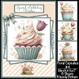 Floral Cupcakes #4 Mini Kit 5x7 (3) Plus Bonus