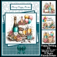 Happy Birthday #3 Mini Kit 5x7 (3) Plus Bonus
