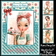 Retro Pinup Girl Mini Kit 5x7 (3) Plus Bonus