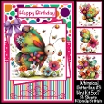 Whimsical Butterflies #3 Mini Kit 5x7 (3) Plus Bonus