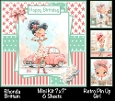 Retro Pinup Girl Mini Kit 7x7 (4) Plus Bonus