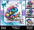 Whimsical Peacock Mini Kit 7x7 (5)