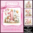 1st Birthday Girl #2 Mini Kit 5x7 (3)