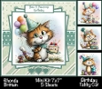Birthday Tabby Cat Mini Kit 7x7 (5) *Customer Request*