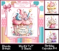 Birthday Cupcakes #4 Mini Kit 7x7 (5)