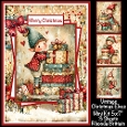 Vintage Christmas Elves Mini Kit 5x7 (3)