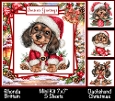 Dachshund Christmas Mini Kit 7x7 (5)