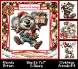 Christmas Animals #4 Mini Kit 7x7 (5)