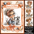 Sewing Girl #2 Mini Kit 5x7 (3)
