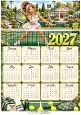 2027 Female Tennis Player Calendar