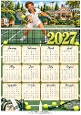 2027 Male Tennis Player Calendar