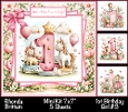 1st Birthday Girl #3 Mini Kit 7x7 (5)