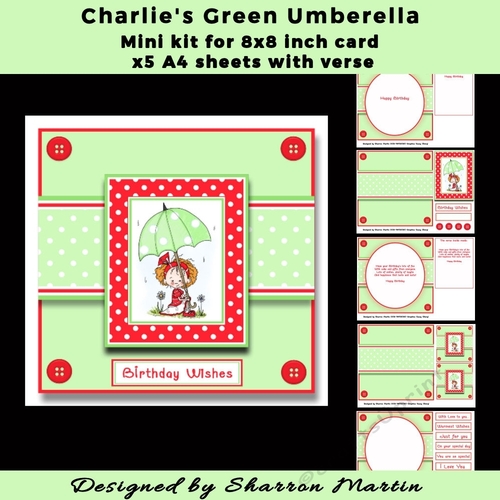 8x8 Mini Kit - Charlies Green Umberella 