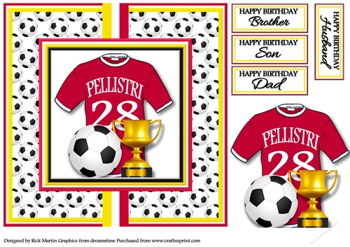 8x8 MANCHESTER UNITED - FACUNDO PELLISTRI  No.28 Card front with decoupage 