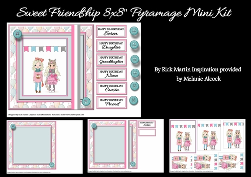 8x8 Sweet Friendship - Mini Kit Designed especially for Melanie Alcock 