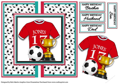 8X8 Card Front Jones No.17 Liverpool Football Football Team