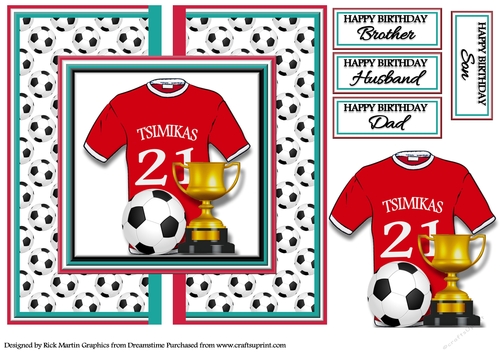 8X8 Card Front Tsimikas No.21 Liverpool Football Football Team