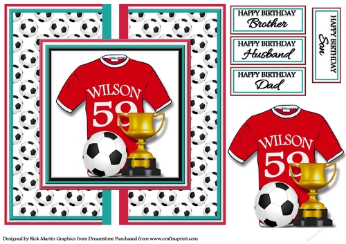 8X8 Card Front Wilson No.59 Liverpool Football Football Team