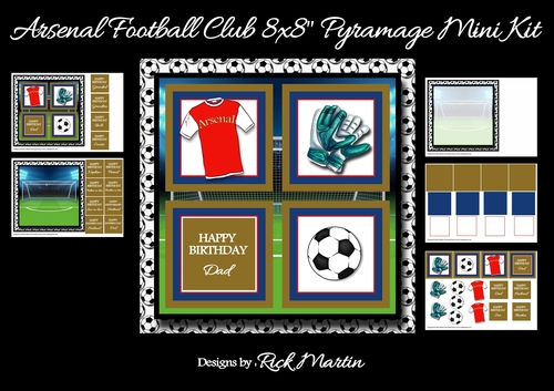 8x8 Arsenal Football Club Mini Kit - x5 A4 sheets