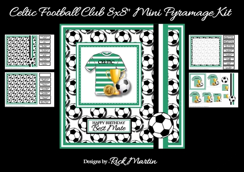 8x8 Celtic Football Club Mini Pyramage Kit - x4 A4 Sheets 