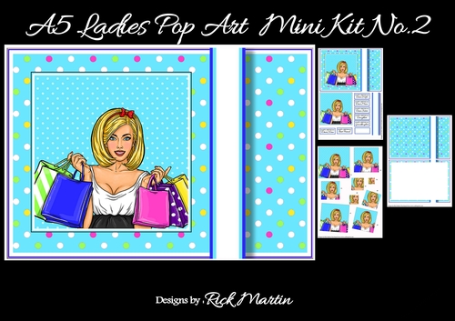 A5 Pop Art Mini Kit No. 2 - x3 A4 Sheets 