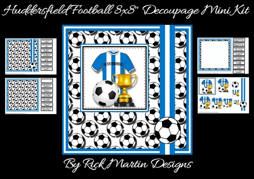 8x8 Huddersfield Football Mini Kit - x4 A4 Sheets 