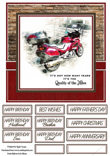 8x8 Its not how many years Card Front - with mixed sentiments