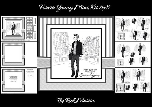 8x8 Forever Young Mini Kit - x6 A4 Sheets 