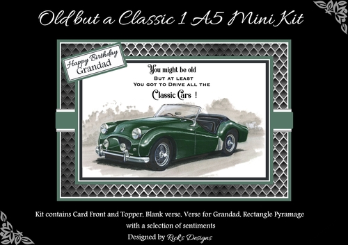 A5 Old but Classic 1 Mini Kit - x4 A4 sheets 