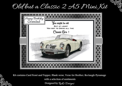 A5 Old but Classic 2 Mini Kit - x4 A4 sheets 