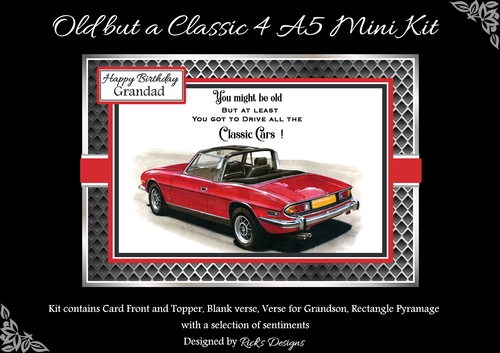 A5 Old but Classic 4 Mini Kit - x4 A4 sheets 