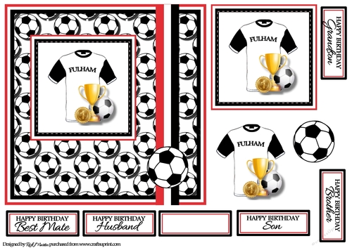 7x7 Fulham Card Front, Topper & Decoupage with Sentiments