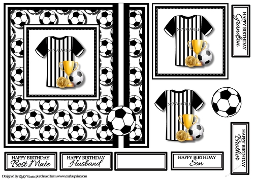 7x7 Newcastle Card Front, Topper & Decoupage with Sentiments