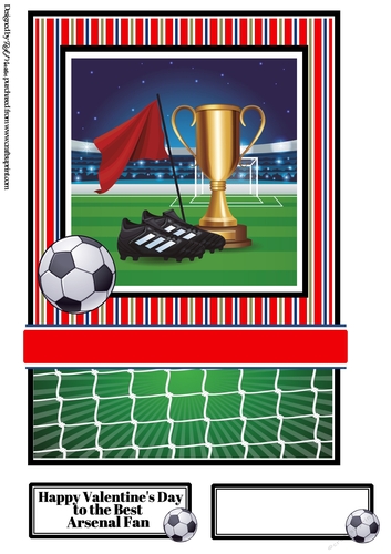 10x7 Arsenal Card Front with Sentiments 
