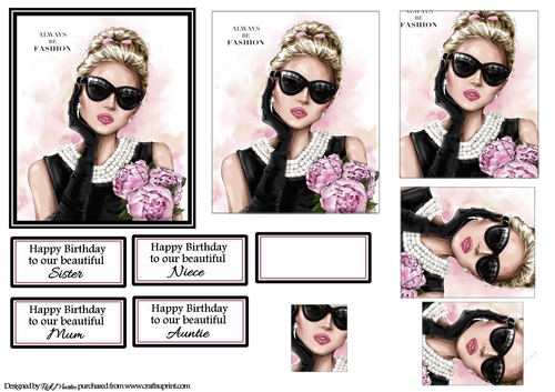Always Be Fashion Rectangle Pyramid with Sentiments 