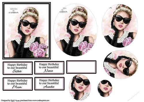 Always Be Fashion Oval Pyramid with Sentiments 