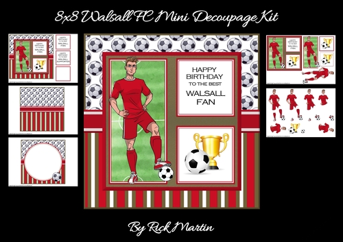 8x8 Walsall Mini Kit - x5 A4 sheets 
