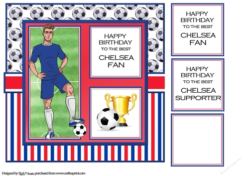 8x8 Chelsea Card Front & Sentiments 